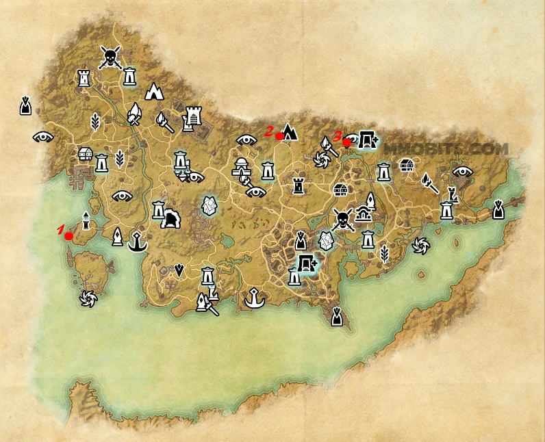 Psijic Order Time Breach locations map Stormhaven