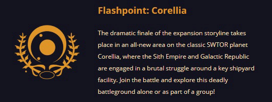 SWTOR Onslaught Corellia Flashpoint