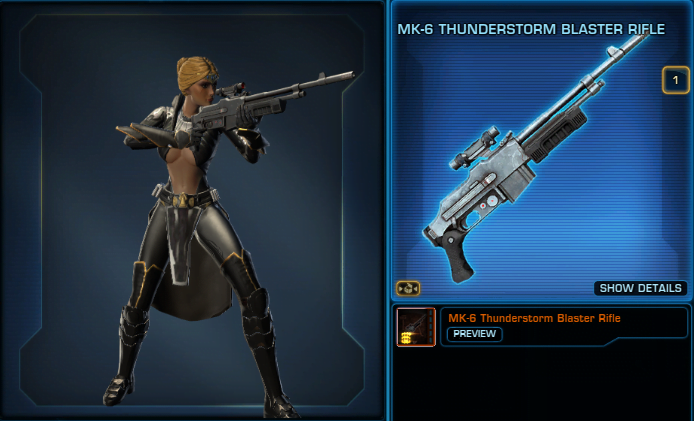 Cartel Market MK-6 Thunderstorm Blaster Rifle