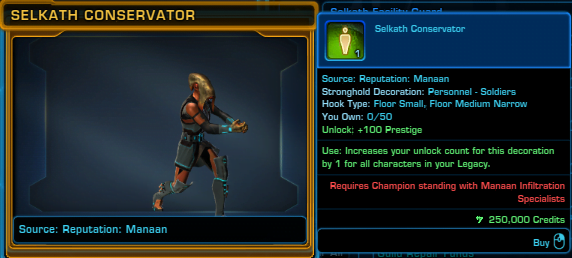 SWTOR Selkath Conservator