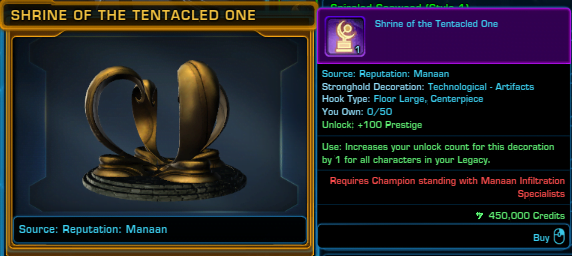 SWTOR Shrine of the Tentacled One