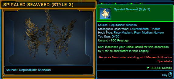 SWTOR Spiraled Seaweed (Style 3)