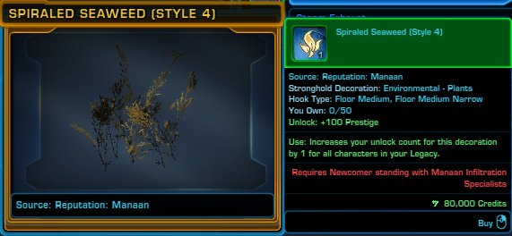 SWTOR Spiraled Seaweed (Style 4)