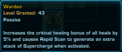SWTOR Mercenary Healing Ability Tree Passive