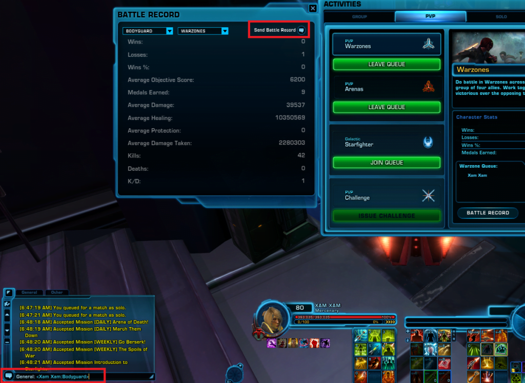 SWTOR PvP Revamp Battle Record