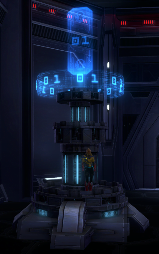 SWTOR Game Update 7.2 PvP Seasons PvP Season 1 Trophy (Large) Decoration  Blue Effect