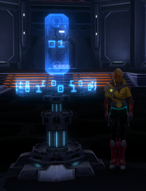 SWTOR Game Update 7.2 PvP Seasons PvP Season 1 Trophy (Small) Decoration  Blue Effect