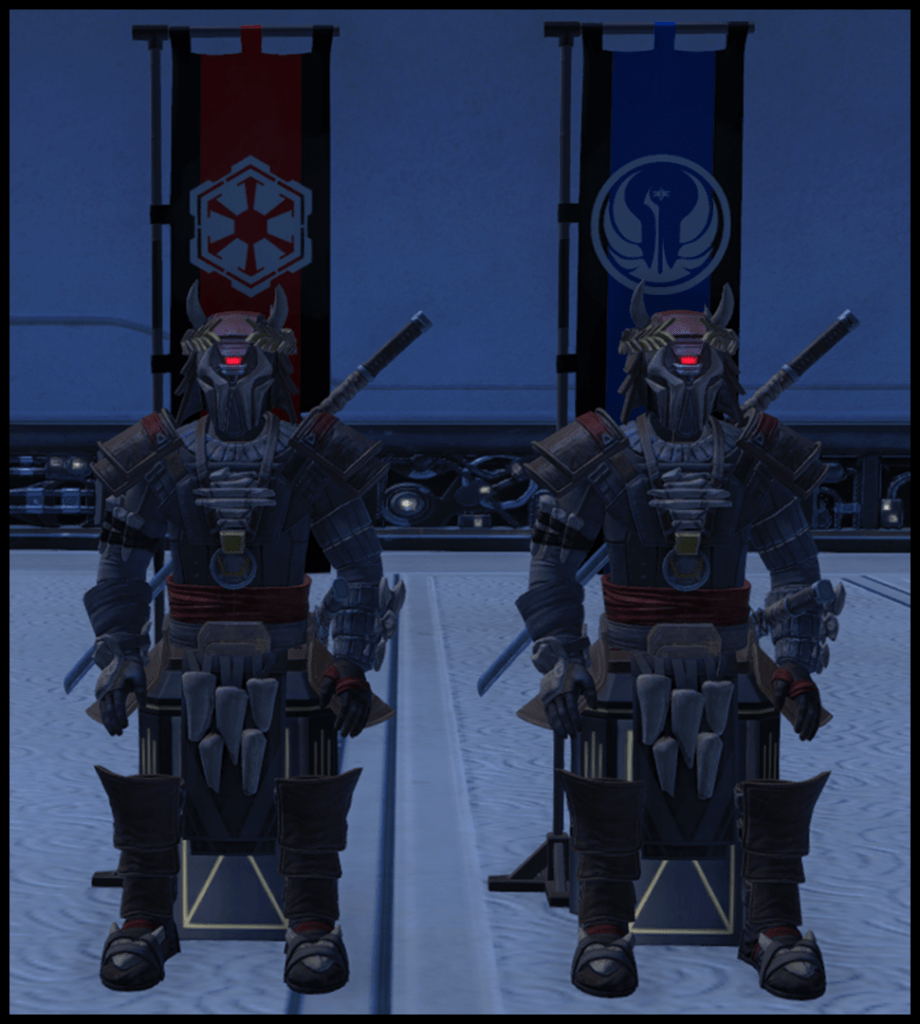 SWTOR PvP Season 3 Sandstorm Soldier Armor Display decoration (both factions)