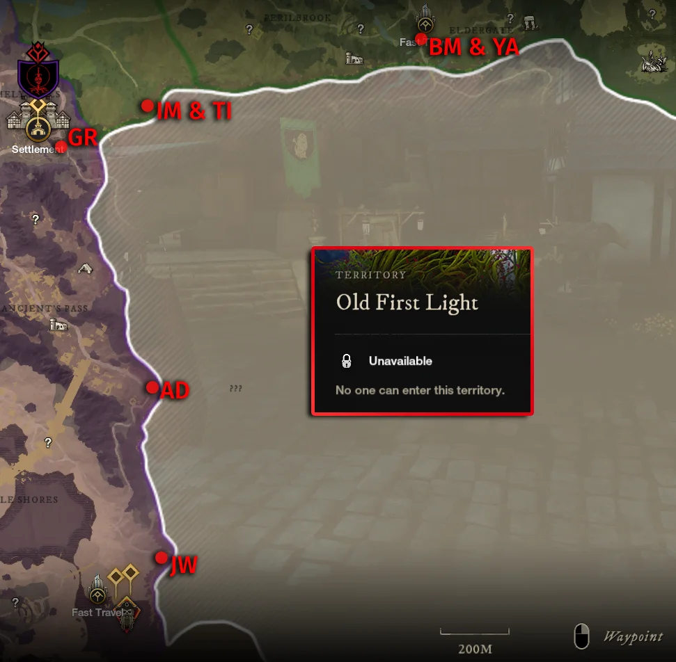 New World First Light Refugee Location Map Season 2